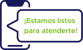 Ícono con notificación que dice estamos listos para atenderte