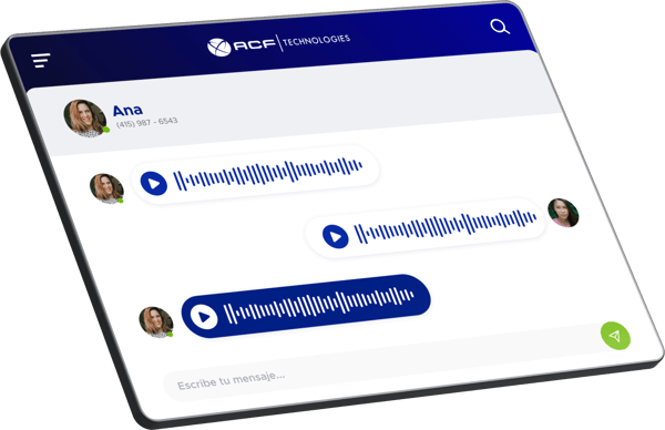 Pantalla de solución de gestión de grabación de ACF Technologies