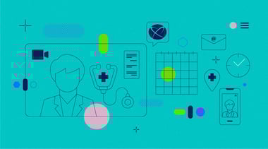 Ícones da telemedicina para demonstrar a ferramenta ACF Technologies