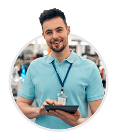 tablet_circulo_Reduccion_de_tiempo_en_tiendas_ACFTechnologies