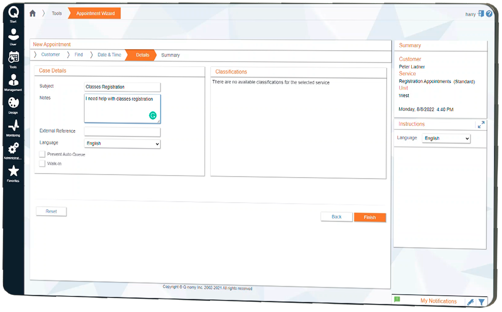 ACFTechnologies_Q-Flow_Detalle_ Reservadecitas