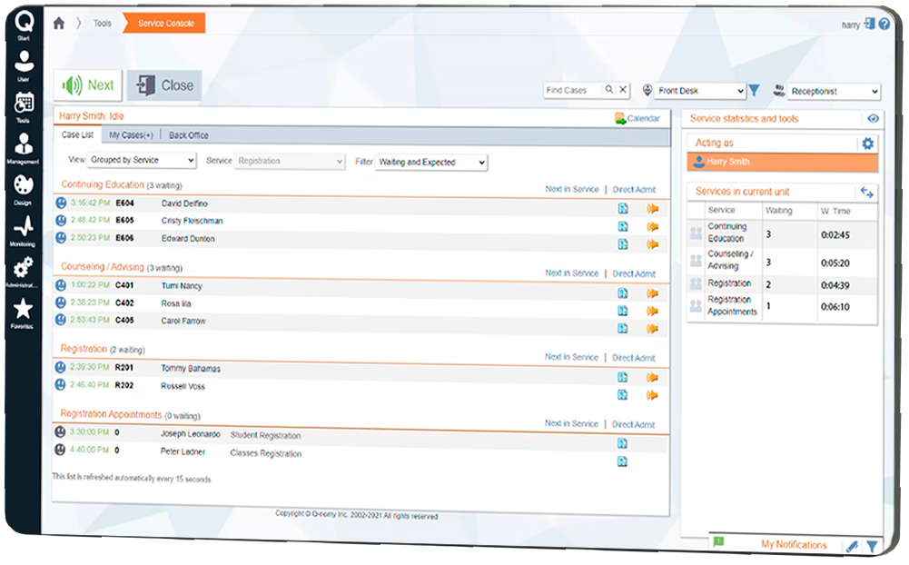 ACFTechnologies_Q-Flow_Listadecasos