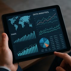 photographic complex data analytics on a tablet-1