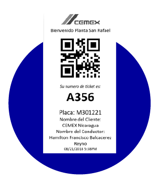 Ticket que contiene un QR Code y este permite realizar un checkpoint
