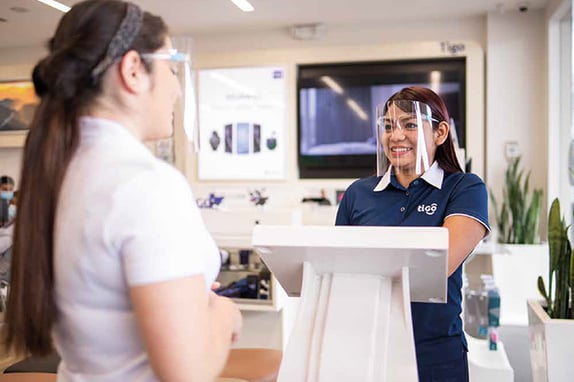 Tigo Guatemala customer service agency using Q-Flow queue management technology.
