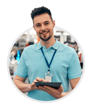 tablet_circulo_Reduccion_de_tiempo_en_tiendas_ACFTechnologies