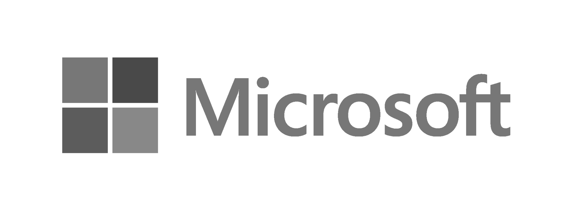 Microsoft logo black and white