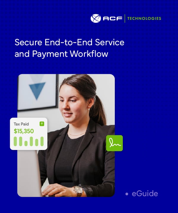 Secure End-to-End Service and Payment Workflow eGuide cover image.