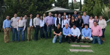 Photograph of the work team in Tlaxcala, Mexico