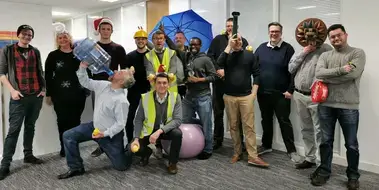 Photograph of the work team in London, UK