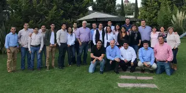 Fotografia da equipe de trabalho em Tlaxcala, México