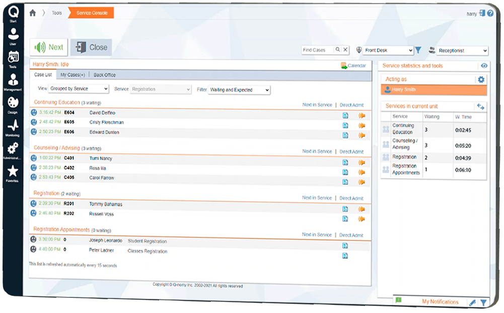 Lista de casos de ACF Q-Flow