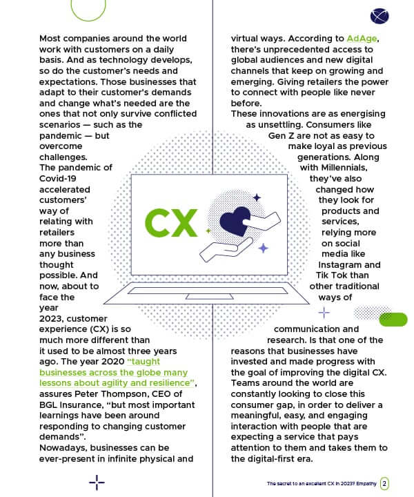 The secret to an excellent CX in 2023? Empathy, page 01