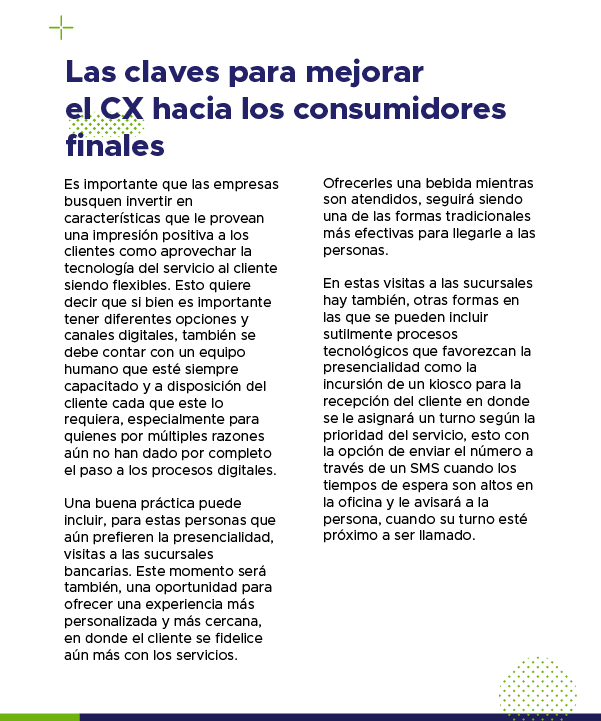 La experiencia del cliente bancario, página 03