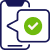 Ícone com uma verificação verde