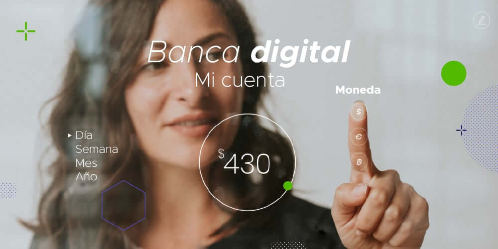 Mujer consultando su banca digital