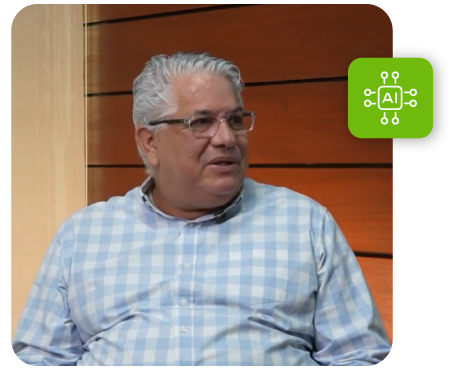 Interfaz digital de ACF Technologies mostrando experiencia de usuario optimizada mediante inteligencia artificial