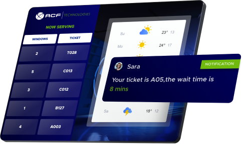 Queueuing Solutions UI from ACF technologies
