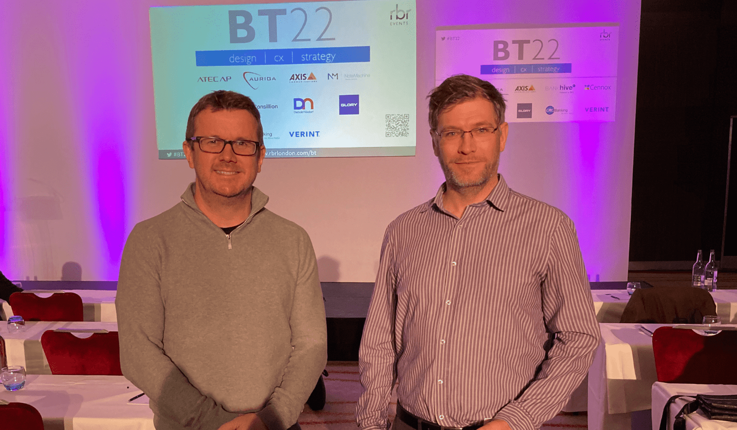 Simon Ronald and Laurence Leach attending Branch Transformation 2022 organised by RBR